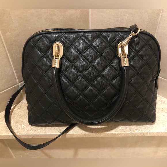 Cole Haan Black Quilted Leather Handbag - Great Condition - Picture 4 of 11